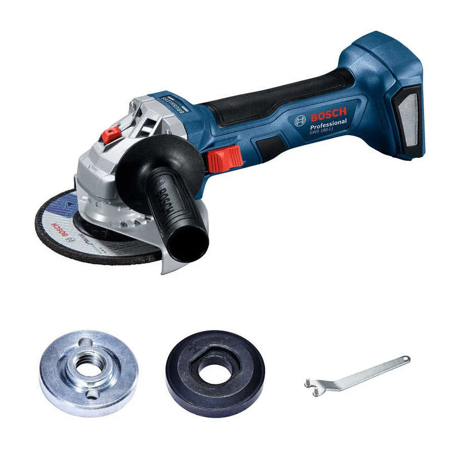 Bosch Professional | Cordless Angle Grinder GWS 180-LI 115mm Brushless (Battery Excluded) by Bosch
