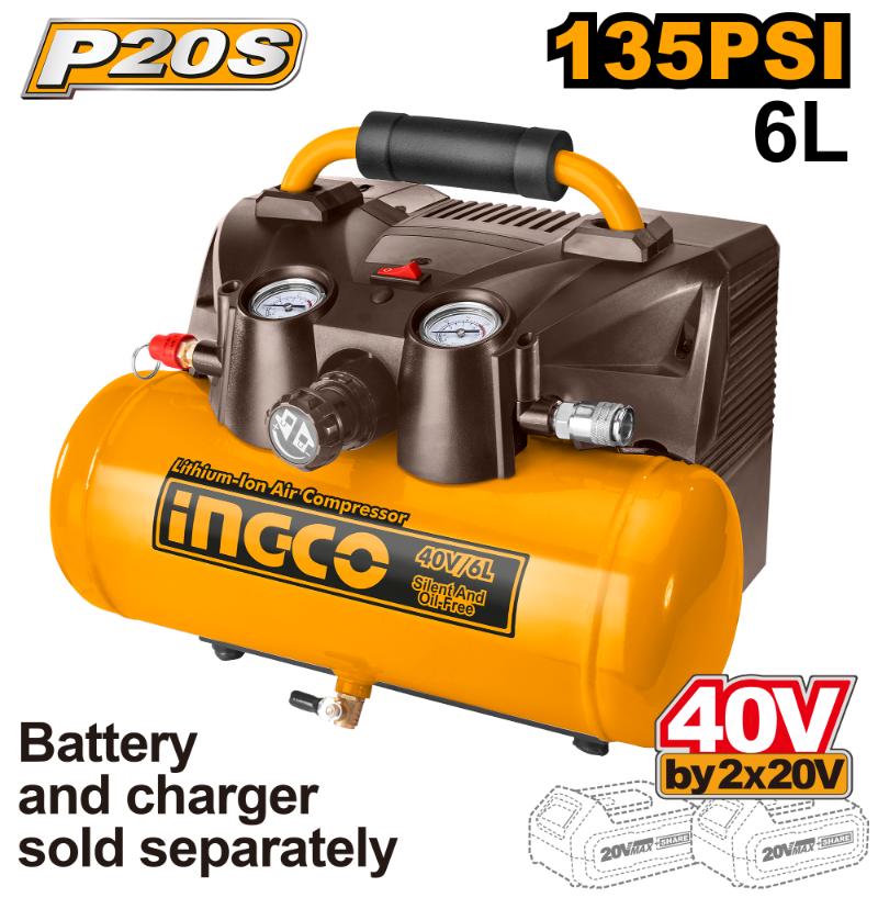 Ingco 40V Lithium-Ion Air Compressor