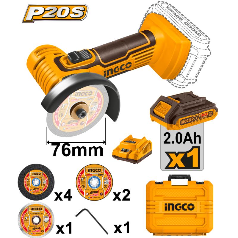 Ingco 20V Lithium-Ion Mini Cut-off Tool Set