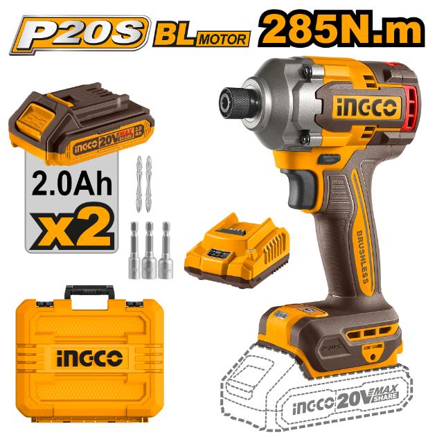 Ingco 20V Lithium-Ion Impact Driver set