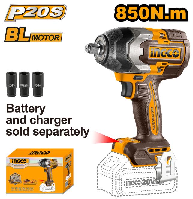Ingco 20V Lithium-Ion Impact Wrench