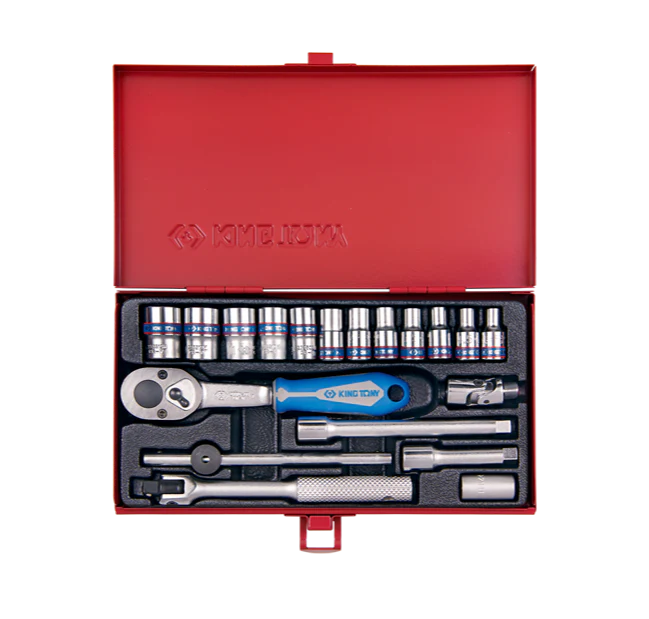 King Tony | Socket Set 1/4" 4-13mm 19Pc