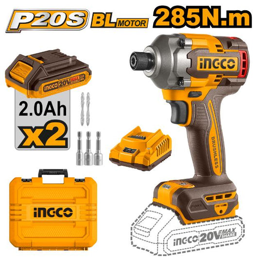 Ingco 20V Lithium-Ion Impact Driver set