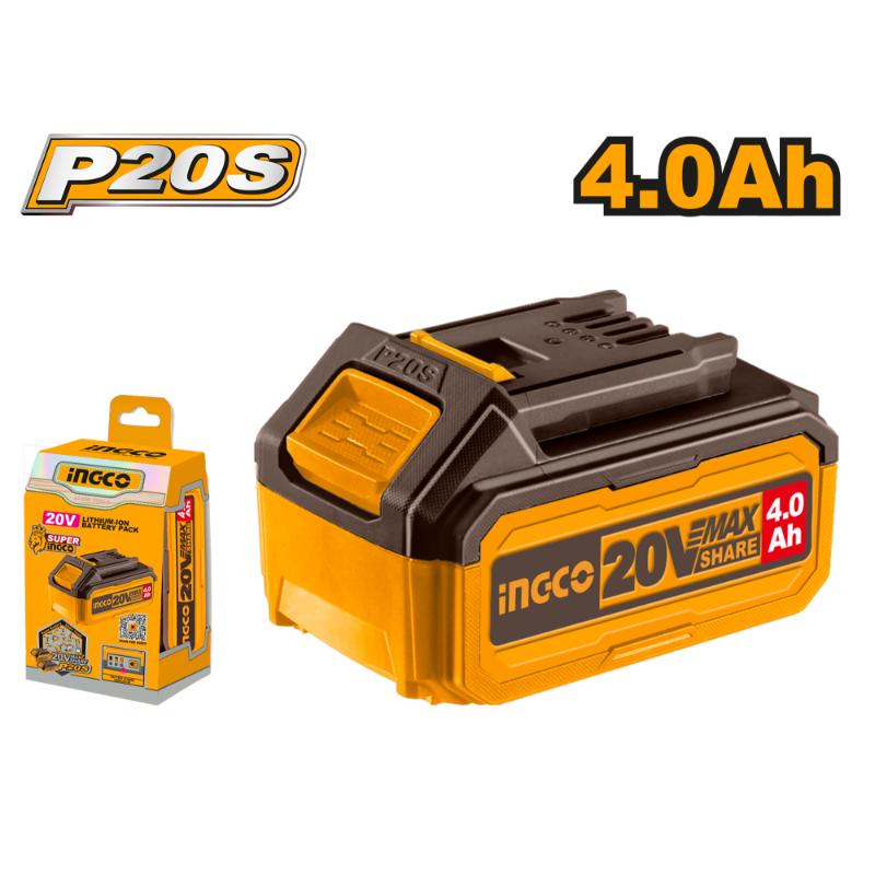 Ingco 20V Lithium-Ion Battery Pack 4.0Ah