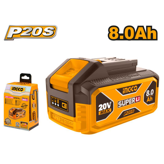 Ingco 20V Lithium-Ion Battery Pack 8.0Ah