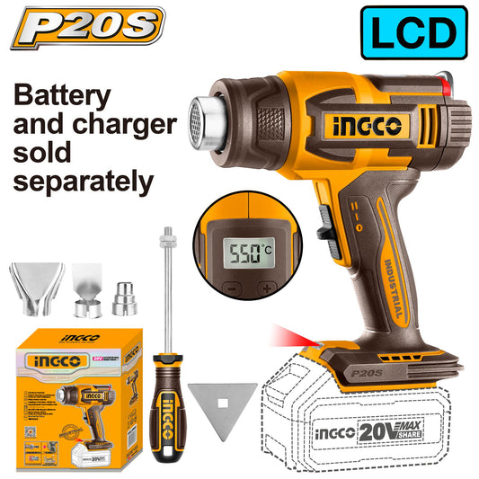Ingco 20V Lithium-Ion Heat Gun