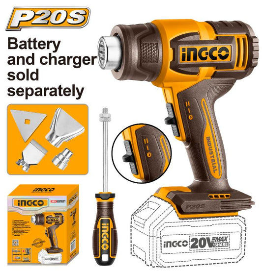 Ingco 20V Lithium-Ion Heat Gun